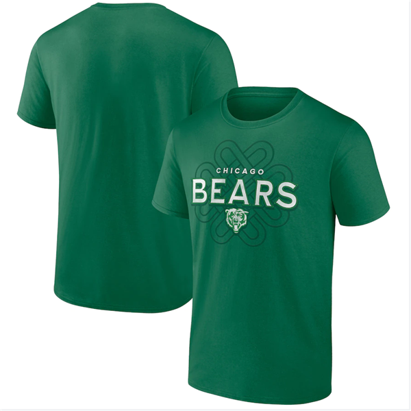 Men's Kelly Green Chicago Bears Celtic Knot T-Shirt